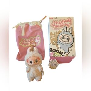 Pop Mart Labubu Exciting Macaron Plush Series - Confirmed Soymilk